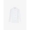 Ganni Tie String Button-up Shirt In Bright White