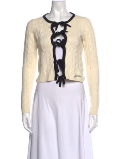 Pre-owned Ganni Wool Animal Print Sweater