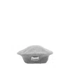 Ganni Wool Blend Ribbed Knitted Hat In Gray