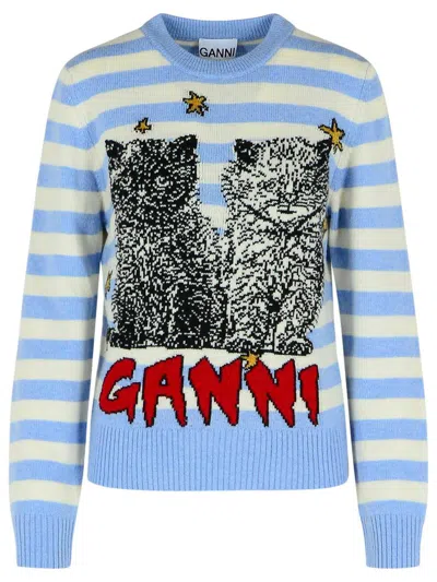 GANNI GANNI WOOL BLEND SWEATER