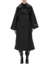 Ganni Women Wool Coat In Gray