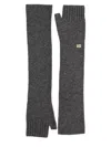 Ganni Wool Gloves. In Gray