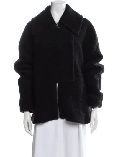 Pre-owned Ganni Wool Jacket In Black