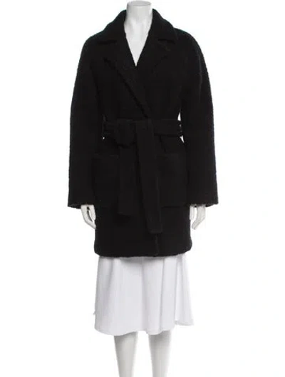 Pre-owned Ganni Wool Jacket In Black