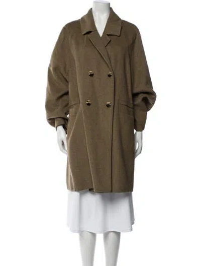 Pre-owned Ganni Wool Jacket In Green