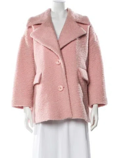 Pre-owned Ganni Wool Jacket In Pink
