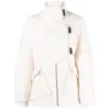 Ganni Wool Drop Shoulder Jacket In White