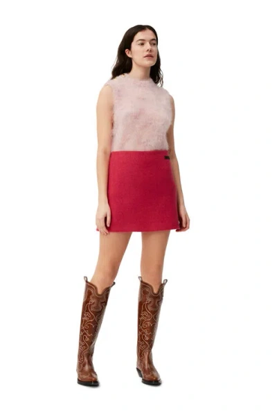 GANNI WOOL MINI SKIRT