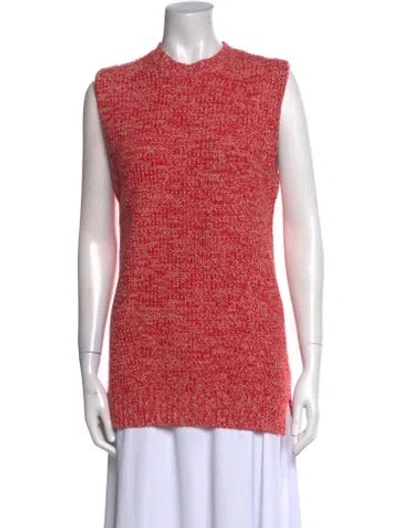 Pre-owned Ganni Wool Printed Tunic In Red