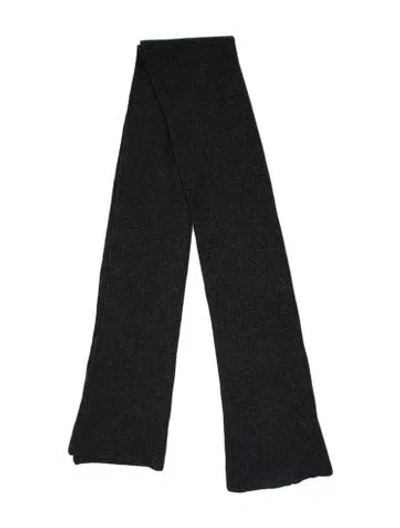 Pre-owned Ganni Wool Scarf In Blue