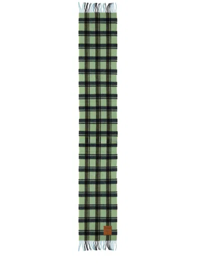 Ganni Wool Scarf For Women In Green