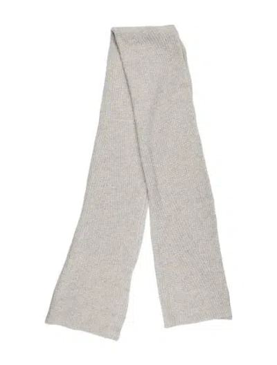 Pre-owned Ganni Wool Scarf In Grey