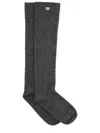 Ganni Wool Socks In Gray
