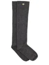 Ganni Wool Socks. In Gray