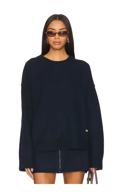 Ganni Wool Sweater In Sky Captain