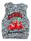 Ganni Wool Vest In Multi