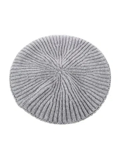 Pre-owned Ganni Wool-blend Hat In Gray