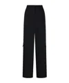 Ganni Twill Suiting Cargo Pants In Black