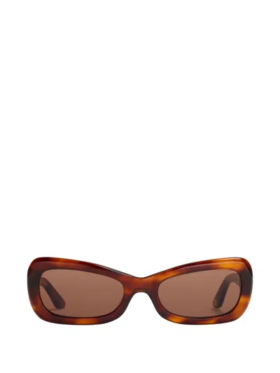 Ganni X Ace & Tate Brooke Sunglasses In Brown