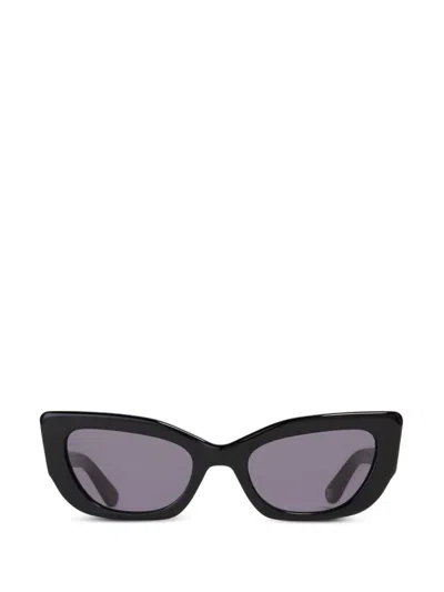 Ganni X Ace & Tate Sadie Sunglasses In Black