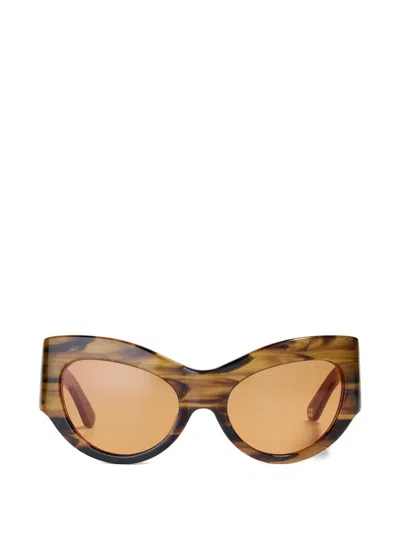 Ganni X Ace & Tate Trixie Sunglasses In Brown