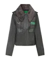 Ganni Anorak Multicolor Tartan Jacket In Black