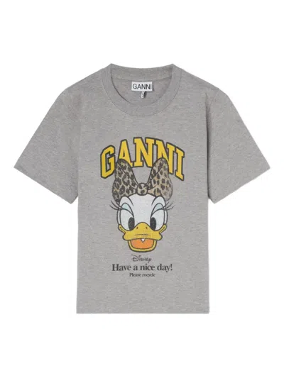 Ganni X Disney Graphic T-shirt In Gray
