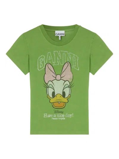 Ganni X Disney Graphic T-shirt In Green