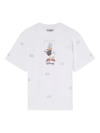 Ganni X Disney Graphic T-shirt In White