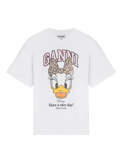 Ganni X Disney Graphic T-shirt In White