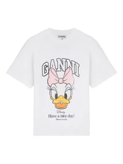 Ganni X Disney Graphic T-shirt In White