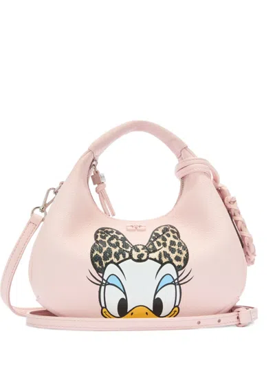 Ganni X Disney Graphic Tote Bag In Pink