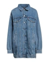 Ganni X Levi's Woman Denim Outerwear Blue Size L Cotton, Hemp In Blue