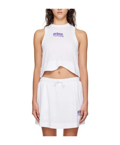 Ganni X Prince Joint Vest In White