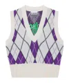 Ganni X Prince Plaid Sweater In White