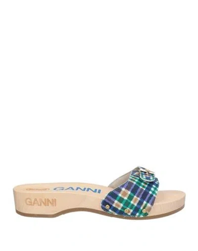 Ganni X Scholl Woman Mules & Clogs Purple Size 8 Textile Fibers