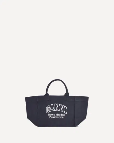 Ganni Xxl Canvas Tote Bag