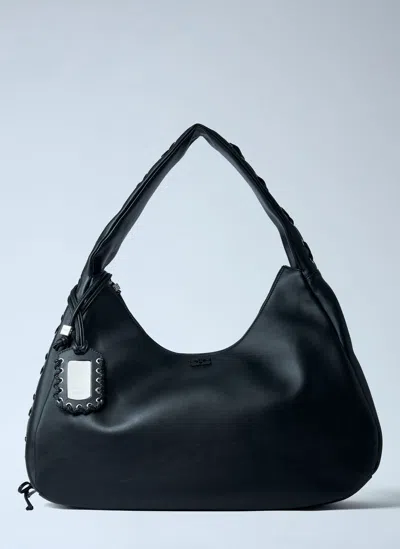 Ganni Xxl Hobo Shoulder Bag In Black