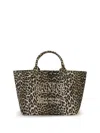 Ganni Xxl Leopard Tote Bag