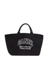Ganni Women Recycled Cotton Xxl Tote Bag