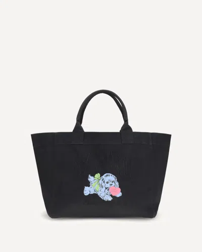 GANNI XXL PUPPY TOTE BAG