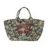 Ganni Xxl Tapestry Reversible Shopper Bag In Green