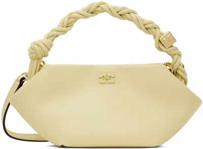 Ganni Yellow Mini Bou Bag In 768 Yellow Cream