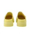 Ganni Yellow Recycled Rubber Retro Mules In Yellow