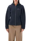 Ganni Sweatshirt With Logo In Navy