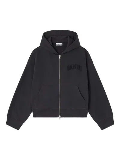 GANNI ZIP-UP HOODIE