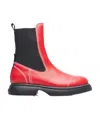 Ganni Burgundy Everyday Mid Chelsea Boots In Black