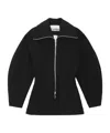 Ganni The Bonded Crepe Jacket In Black