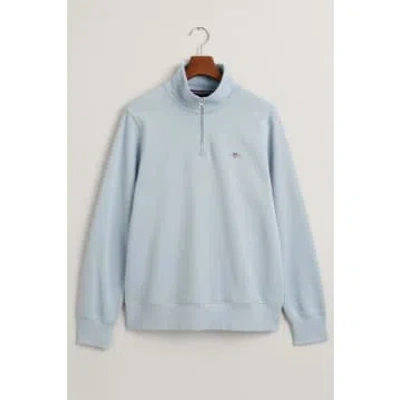 Gant - Half Zip Sweatshirt In Dove Blue 2008005 474