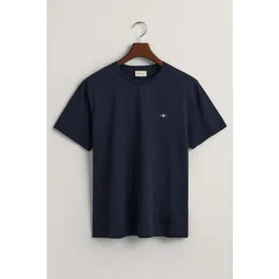 Gant - Regular Fit Shield T-shirt In Evening Blue 2003184 433